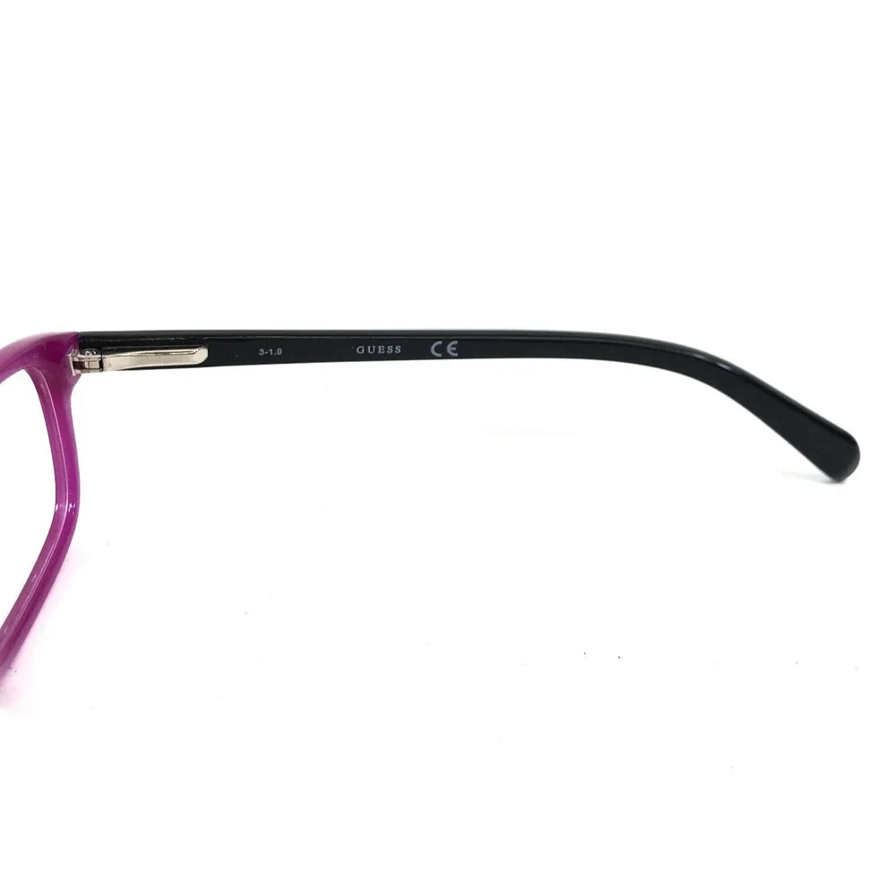 Guess Kids Eyeglasses Frame GU9158 081 Shiny Violet Rectangle Full Rim 46-15-130